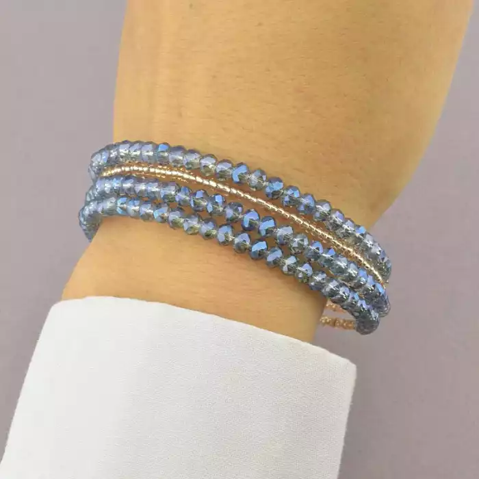🏷️️ Браслет без застібки Чеський кришталь 4,5 мм ss_75421