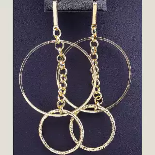 Сережки пусети FJ 55х3 мм