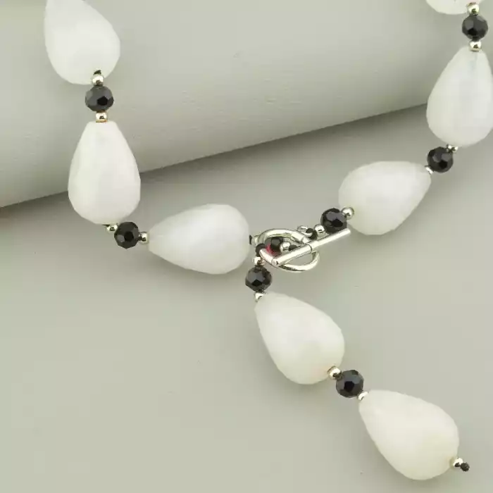 🏷️️ Намисто Кварц, Чеський кришталь 45 см ss_52997