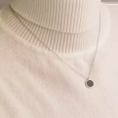 🏷️️ Підвіска + Сережки Saiya емаль 41 см. (родій) F-93232