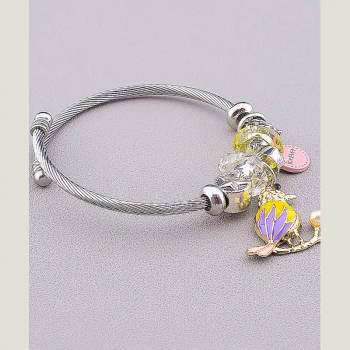 🏷️️ Браслет без застібки FJ Сrystal 17 см ss_53759