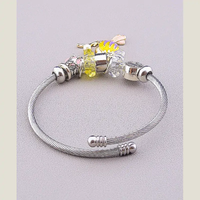 🏷️️ Браслет без застібки FJ Сrystal 17 см ss_53759