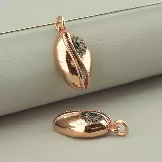 Кулон Фіаніт 20х11 (позолота 18к)