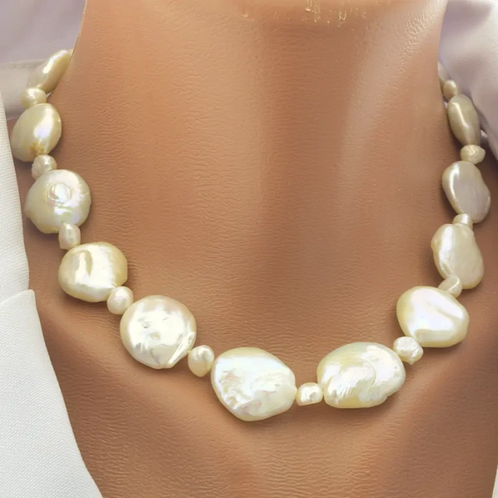 🏷️️ Намисто з перлин (cрібло 925 проба) 41 см. ss_102105