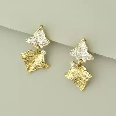 🏷️️ Підвіска + Сережки Фіаніт 39 см. F-102928