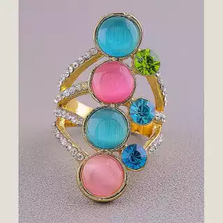 Перстень Сrystal (позолота 18к)