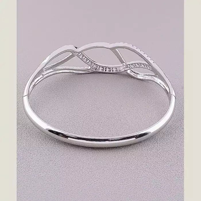 🏷️️ Браслет шарнірний Xuping Фіаніт (родій) ss_67516