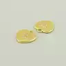 🏷️️ Кулон риби серце фіаніт 14х13 (позолота 18к (лимонна)) F-96340
