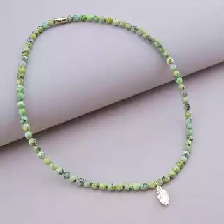 Підвіска Хрізоколла 38,5 см.