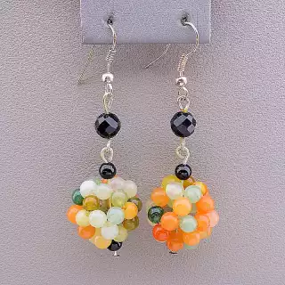 Сережки петля Самоцвіти