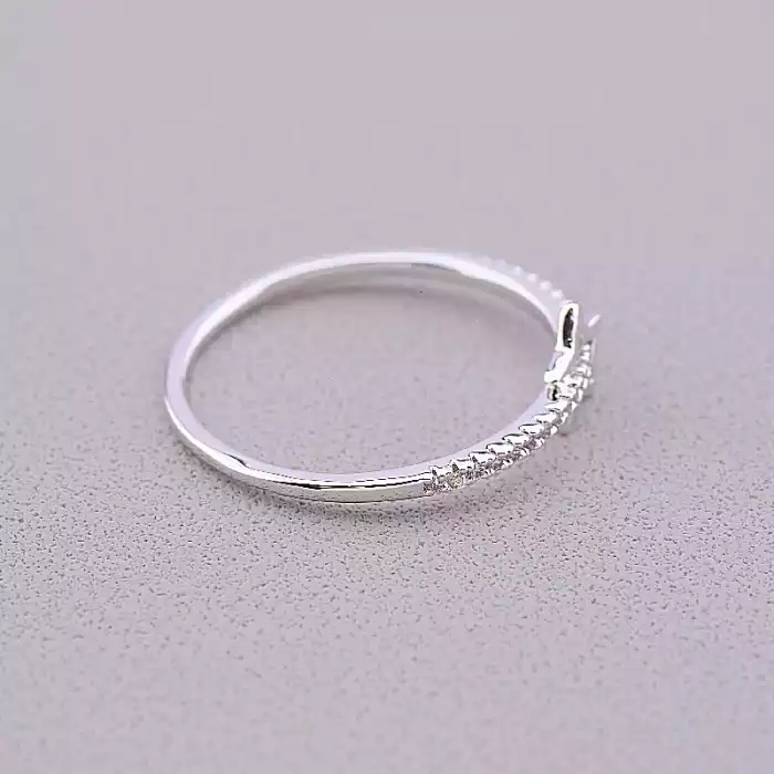 🏷️️ Каблучка Xuping Фіаніт (родій) ss_57844