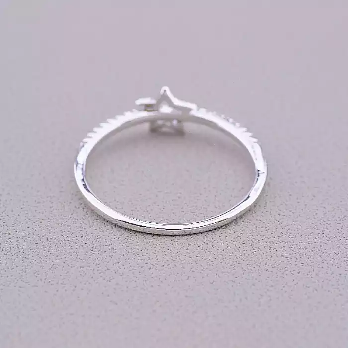 🏷️️ Каблучка Xuping Фіаніт (родій) ss_57844