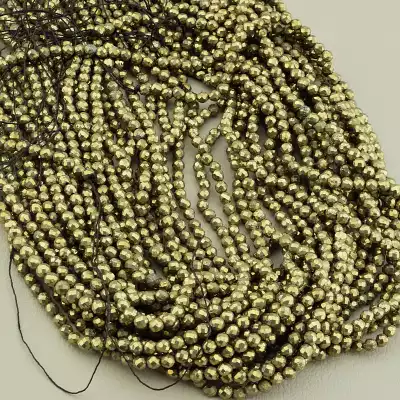 🏷️️ Намистини Піріт 40 см 3 мм. (без застібки) F-105517