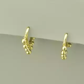 Сережки кільця Xuping (позолота лимонна 18к)