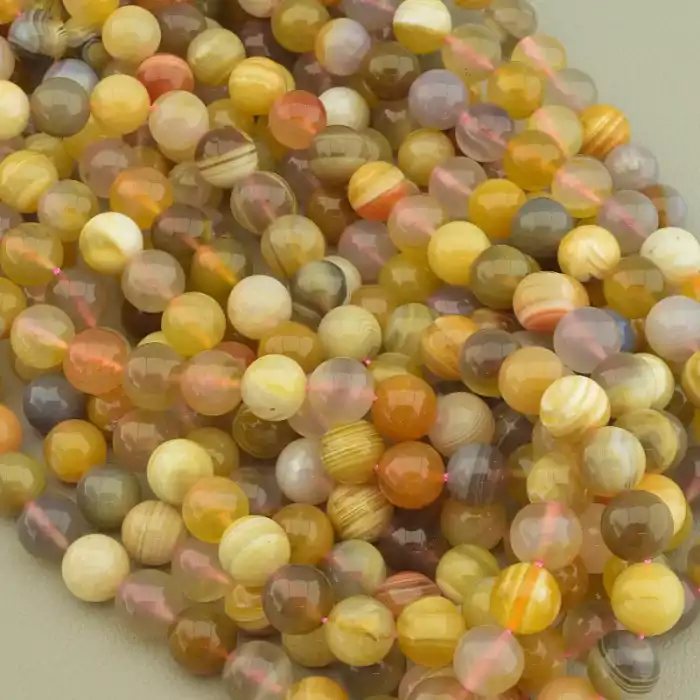 🏷️️ Нитка Агат 38 см. 10,5 мм. (без застібки) ss_100572