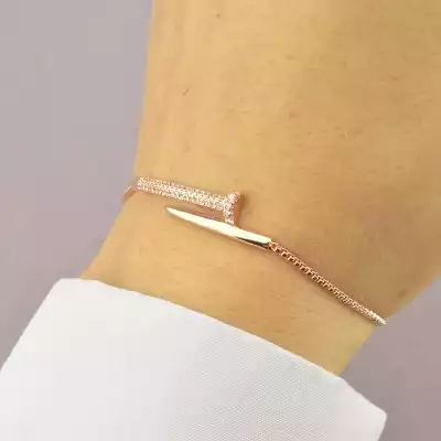 🏷️️ Браслет регульований Saiya Фіаніт 17 см (позолота 18к) F-83614