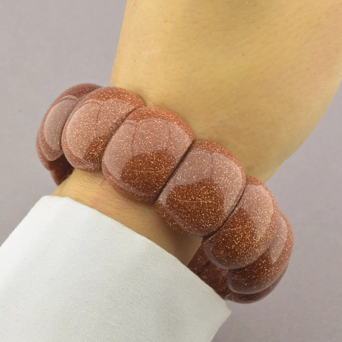 🏷️️ Браслет резинка Золотий Пісок 20 см ss_64509