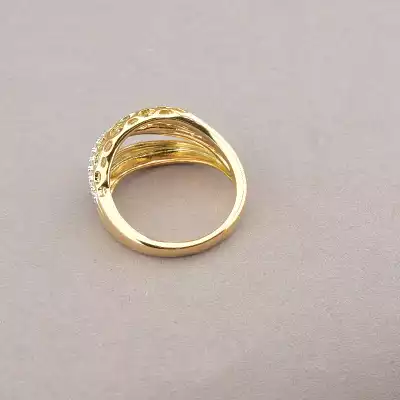 🏷️️ Каблучка Xuping Фіаніт (позолота-родій) F-75541