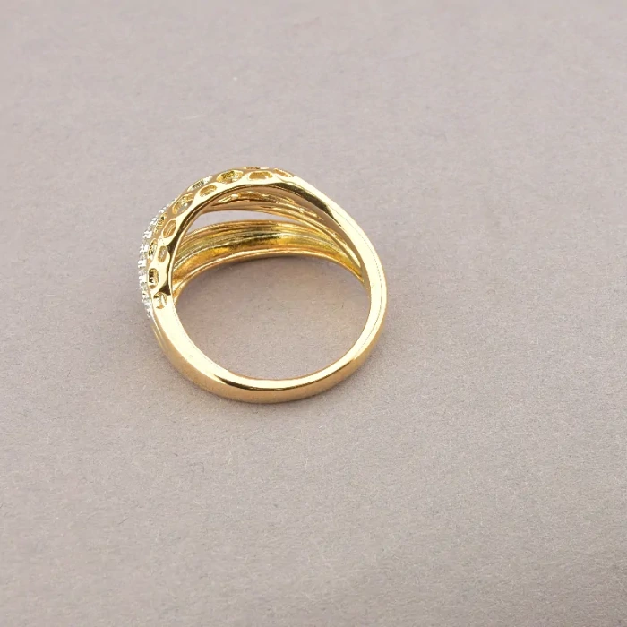 🏷️️ Каблучка Xuping Фіаніт (позолота-родій) ss_75539