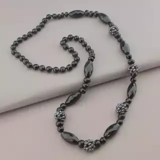 Намисто Агат, Перли 100 см.