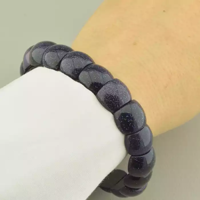 🏷️️ Браслет резинка Каїрська ніч 23 см. ss_102006