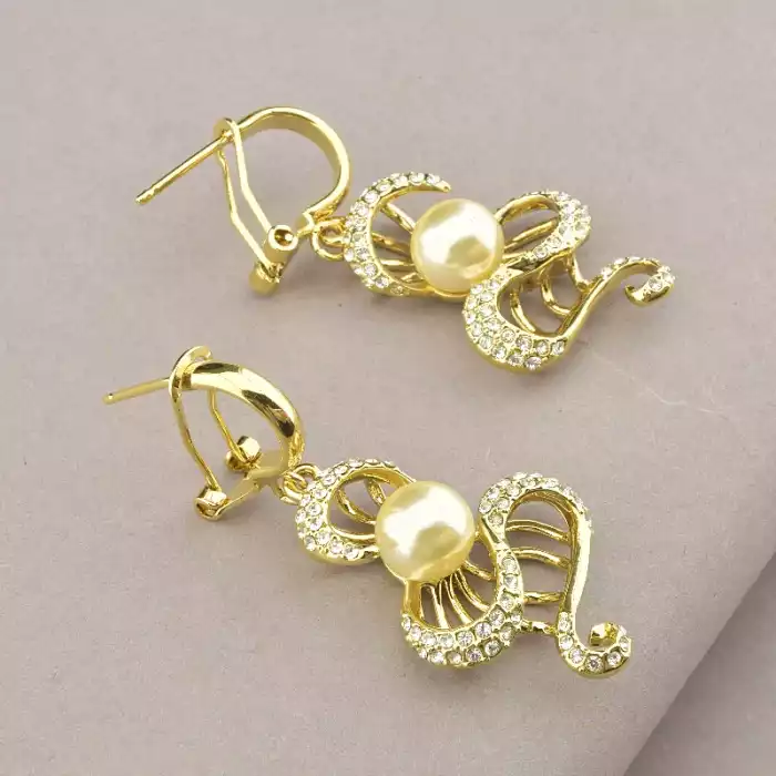 🏷️️ Підвіска + Сережки Winniana Майорка, Фіаніт 45 см. ss_86678