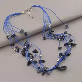 Намисто Каїрська ніч, Бісер 56 см.