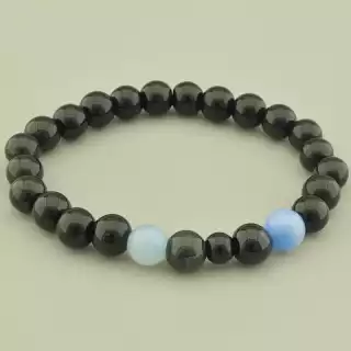 Браслет резинка Агат 18 см.