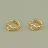 🏷️️ Сережки кільця Xuping (позолота 18к) F-103652