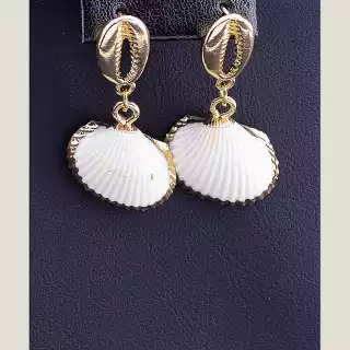 Сережки пусети Мушлі