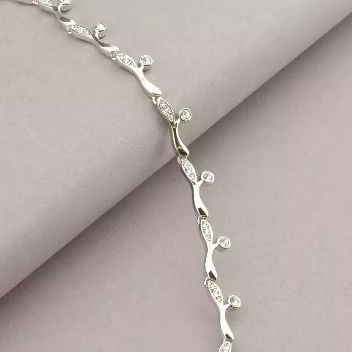 🏷️️ Підвіска Фіаніт 40 см (родій) ss_96571