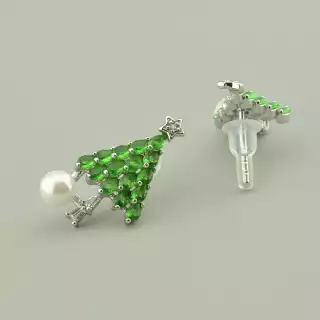 Сережки пусети Xuping Майорка (родій)