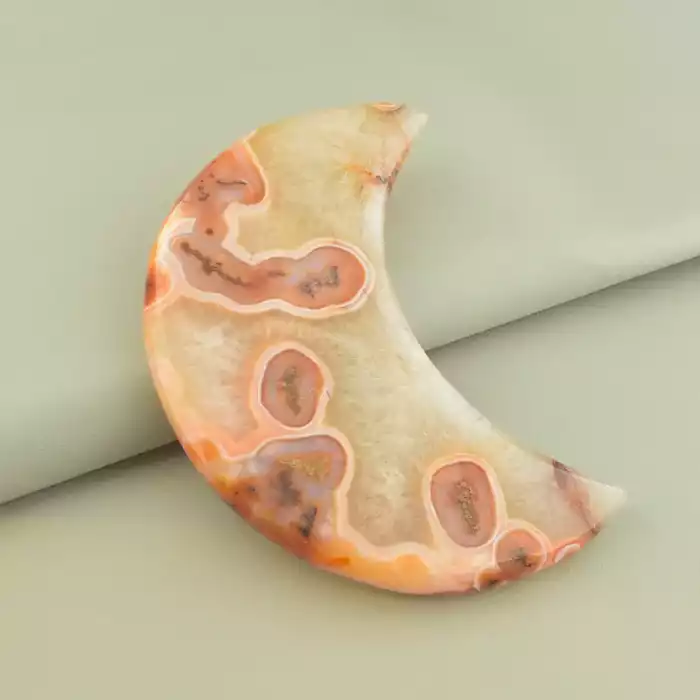 🏷️️ Зразок Сердолік (160х75 мм, коричневий, помаранчевий, одиничний екземпляр) ss_105004