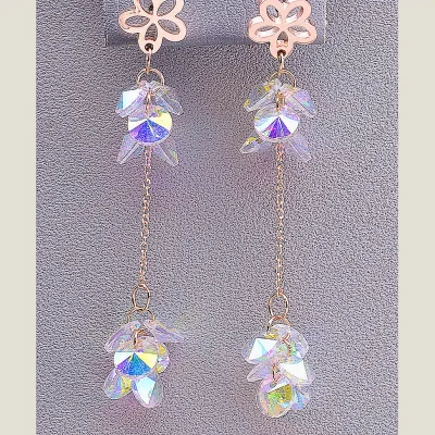 Сережки Fashion Сrystal (позолота 18к)