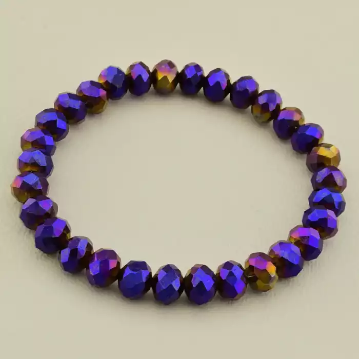 🏷️️ Браслет на резинці Чеський кришталь 17 см F-105822