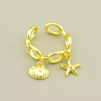 Каблучка Фіаніт, Майорка (позолота 18к лимонна)