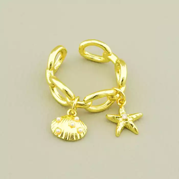 🏷️️ Каблучка Фіаніт, Майорка (позолота 18к лимонна) ss_106024