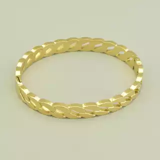 Браслет шарнірний Xuping 17 см. (позолота лимонна 18к)