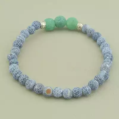 🏷️️ Браслет резинка Агат 19 см. F-98622