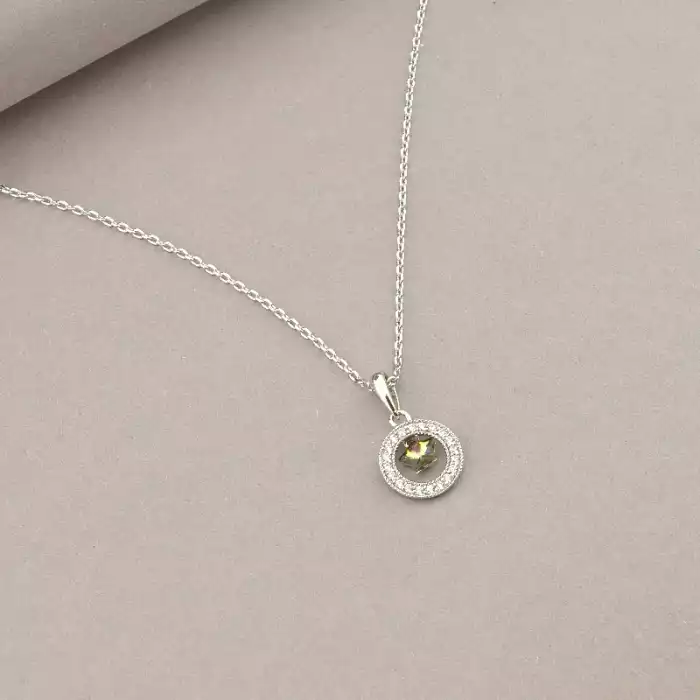 🏷️️ Підвіска Xuping Swarovski 40 см (родій) ss_81973