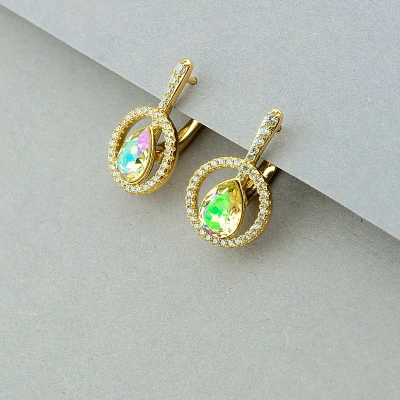 Сережки XUPING Swarovski (позолота 18к)
