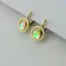 🏷️️ Сережки на англійській застібці Xuping Swarovski (позолота 18к) F-92136