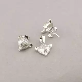 Сережки + Кулон Xuping Фіаніт (родій)