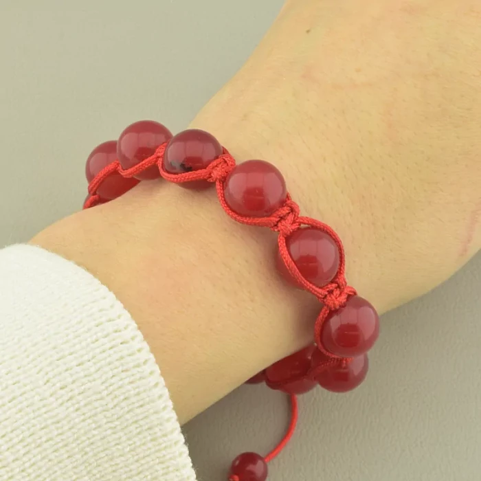 🏷️️ Браслет шамбала Агат 17 см. ss_99948