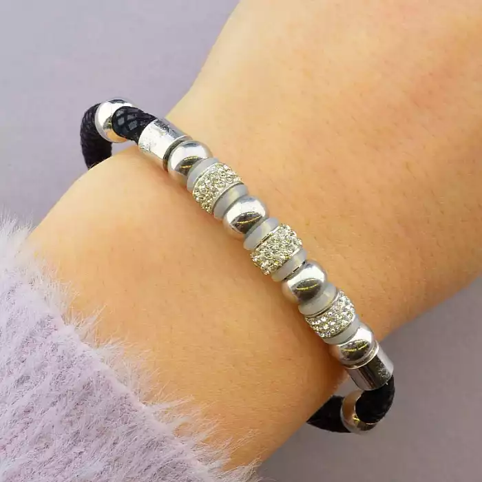 🏷️️ Браслет з магнітною застібкою Сrystal 17 см ss_13789