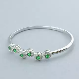 Браслет шарнірний Xuping (родій)