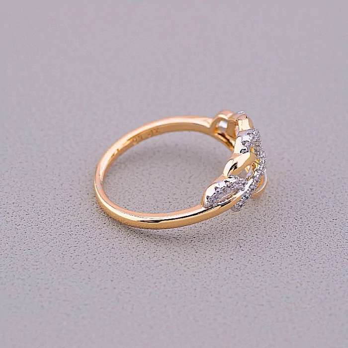 🏷️️ Каблучка Xuping Фіаніт (позолота-родій) ss_75171