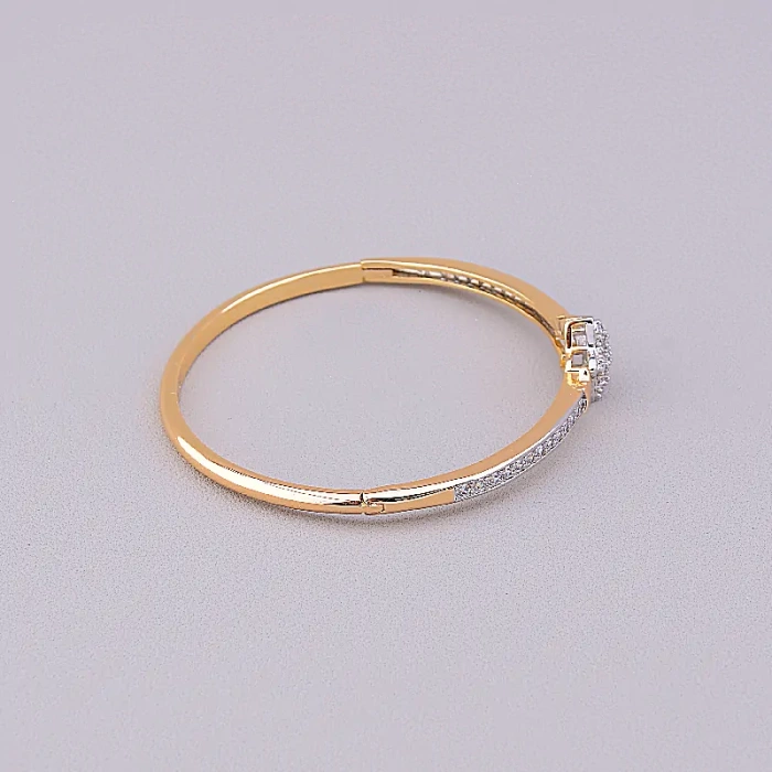 🏷️️ Браслет регульований Xuping Фіаніт 17 см (позолота/родій) ss_65052