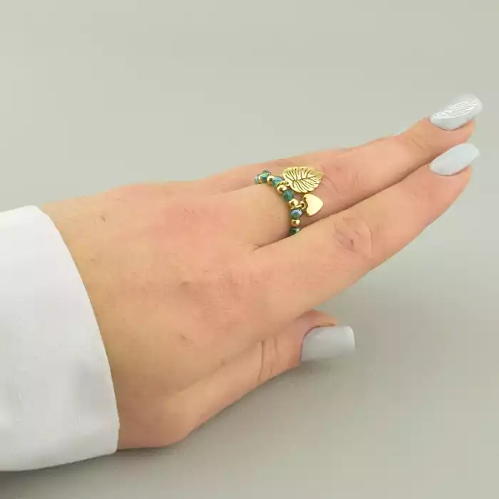 🏷️️ Каблучка медична сталь Xuping Чеський кришталь (позолота 18к лимонна) ss_93358