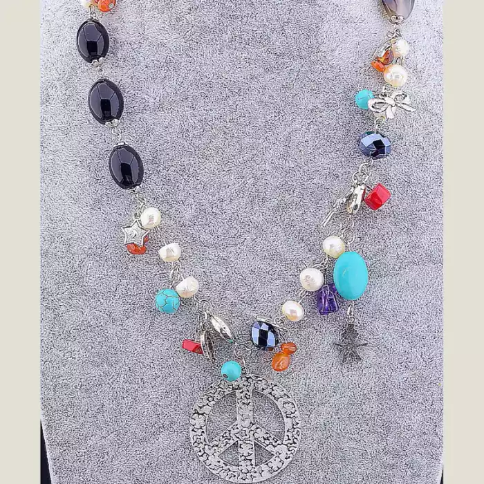 🏷️️ Намисто Агат 80 см ss_16882